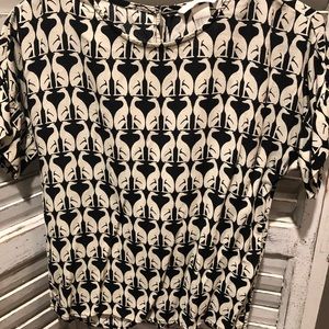 H&M dog print blouse